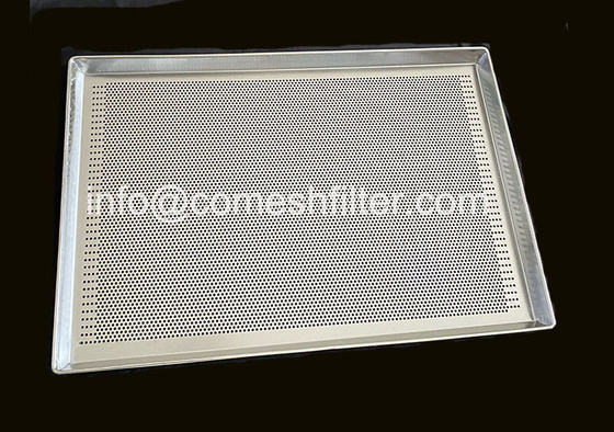 صينية شبكية من أسلاك الفولاذ المقاوم للصدأ بسعة 10 إلى 100 كجم ذات حافة ناعمة باللون الفضي