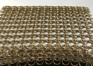الذهب خاتم الفولاذ المقاوم للصدأ الديكور شبكة سلكية / سلسلة ربط شبكة للستارة