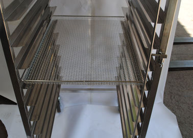 عربة الخبز الفولاذ المقاوم للصدأ رف مخصصة لمعدات مطابخ الوجبات السريعة