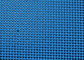حزام شبكي بوليستر أزرق اللون مربّع ، تجفيف صناعات الأغذية ، الغسيل والناقل