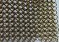 الذهبية لون الزخرفية 316l الفولاذ المقاوم للصدأ حلقة شبكة سلسلة ملفوفة