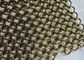 الذهبية لون الزخرفية 316l الفولاذ المقاوم للصدأ حلقة شبكة سلسلة ملفوفة