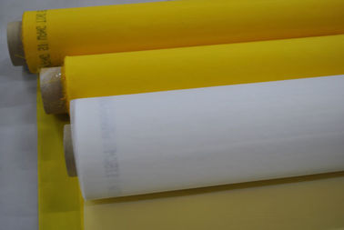 77T 100 ٪ البوليستر شبكة طباعة الشاشة لطباعة السيراميك مع اللون الأصفر