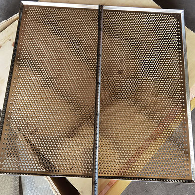 سعر جيد حجم مخصص 304 الفولاذ المقاوم للصدأ الشبكة المعدنية المنفثة الصفائح المسطحة الصحن الانترنت