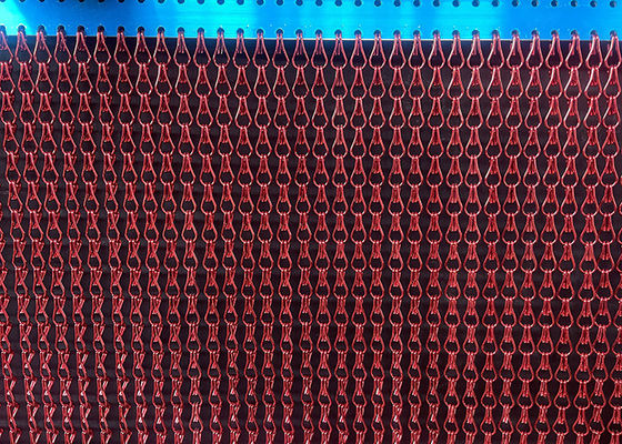 سعر جيد شبكة ستارة الذباب بسلسلة مزدوجة الخطاف بلون مخصص شبكة معدنية من الألومنيوم الزخرفية الانترنت