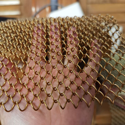 سعر جيد شبكة سلكية معدنية خفيفة الوزن من الألومنيوم على شكل سلسلة لتقسيم الغرف، مقسم مساحة، فاصل سقف، ستارة معدنية زخرفية الانترنت