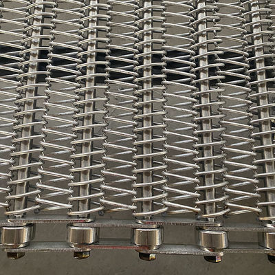 سعر جيد Custom Chain Driven 304 Stainless Steel Spiral Wire Mesh Conveyor Belt for Fried Foods Industries الانترنت