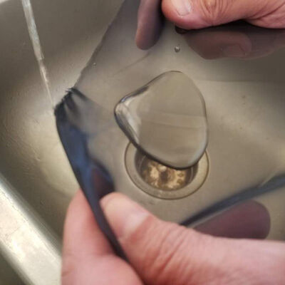 سعر جيد قماش شبكي من البوليستر المعالج بطريقة طاردة للماء، أسود، بمسامات ميكرونية الانترنت