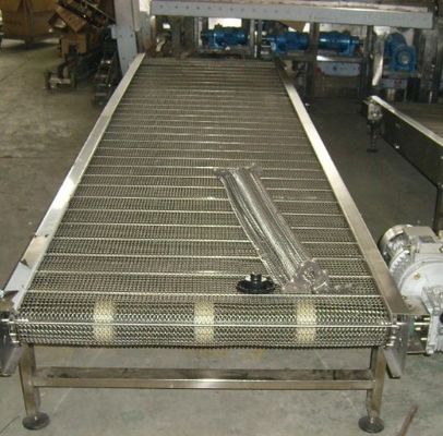 سعر جيد 25.4mm Pitch 304 SGS Steel Mesh Conveyor Belt With Chain Link الانترنت