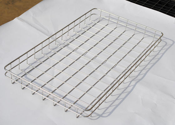 سعر جيد Customized 304 Stainless Steel 30mm Holes Wire Mesh Tray 60cm X 40cm الانترنت