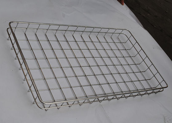 سعر جيد Resuable 304 FDA 3mm Stainless Steel Wire Mesh Tray Baking Bread الانترنت