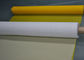 أبيض / أصفر 100 ٪ البوليستر شبكة حيدة لطباعة النسيج 120T - 34