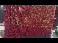 تخصيص لون مزدوج الزناد الزخرفة الألومنيوم سلسلة وصلة شبكة الستار