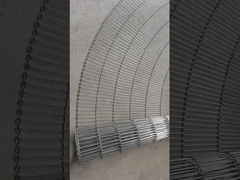 سلم من الفولاذ المقاوم للصدأ سلك شبكة الشوكولاتة محفوفة الحزام الناقل