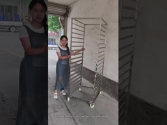 300 كجم وزن التحميل 30 مستوى من الفولاذ المقاوم للصدأ كعكة التبريد رف التجفيف الفاكهة عربة