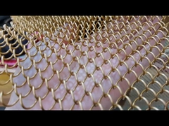 شبكة ستائر ملفوفة معدنية زخرفية لحفلات الزفاف مقسم غرفة شلال