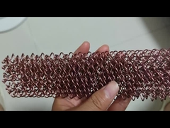 الستائر المعدنية الشبكة النحاسية النهاية المعلقة السلك الشبكة غرفة المقسومات للسقف