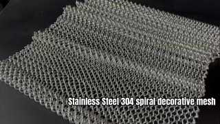 Stainless Steel 304 Spiral decorative mesh