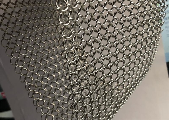 سعر جيد 3.81 مم 7 مم الفولاذ المقاوم للصدأ حلقة شبكة Chainmail شبكة للستائر الدعوى الواقية الانترنت