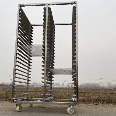 سعر جيد مقاومة درجات الحرارة العالية Ss Tray Rack Trolley 15 Layers OEM ODM الانترنت