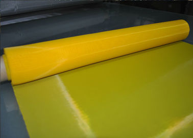 شبكة طباعة الشاشة الحريرية البوليستر الأصفر 80T لطباعة المنسوجات ، 30-70m / Roll