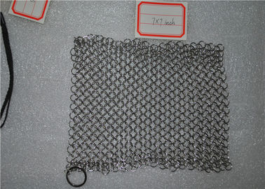 سعر جيد شكل مربع الفولاذ المقاوم للصدأ Chainmail الغسيل غير سامة للمطبخ الانترنت
