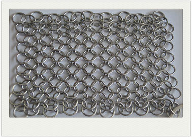 سعر جيد 6 * 8 الفولاذ المقاوم للصدأ Chainmail الغسيل / الحديد الزهر سلسلة الأنظف غير سامة الانترنت