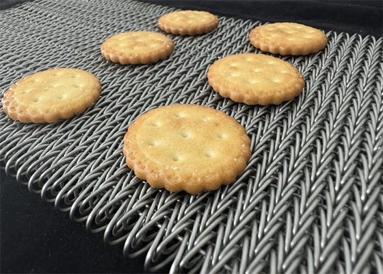 حزام ناقل منسوج متوازن مركب من شبكة أسلاك من الفولاذ المقاوم للصدأ حزام ناقل منسوج