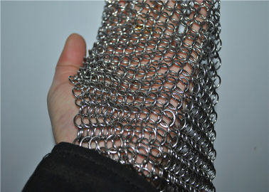 سعر جيد الفولاذ المقاوم للصدأ مربع Chainmail الغسيل مع غير سامة ، منظف الحديد الزهر الانترنت