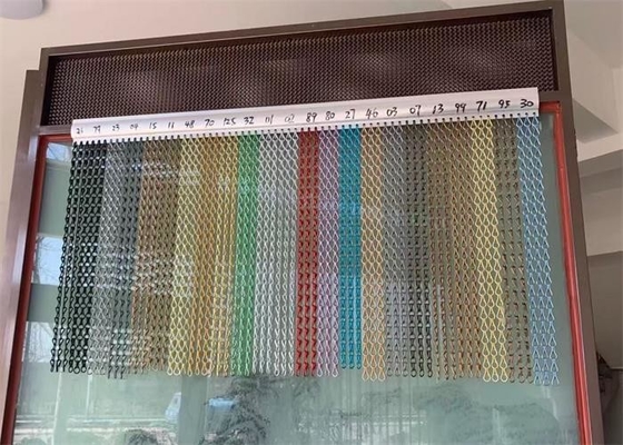 سعر جيد الستار الزخرفي من الألومنيوم مزدوج الخطافات للأسقف / الدرابزين / الأسطح المكشوفة / مظلات الشمس / الخزانة الانترنت