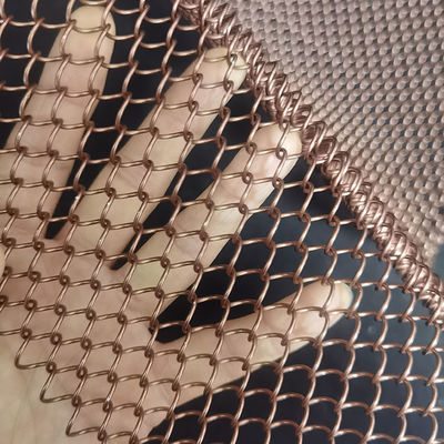 الألومنيوم الذهبية السلسلة المعدنية الشبكة ستارة السقف للقسمة الغرفة