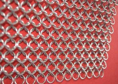 سعر جيد 8 * 8 بوصة 316L الفولاذ المقاوم للصدأ Chainmail منظف الحديد الزهر لمنظف بون الانترنت