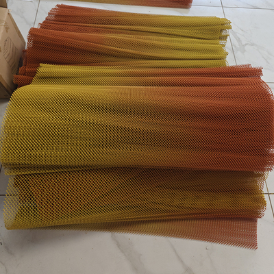 جودة Customized Double tone  Aluminium Chain Link Wire Mesh coil Curtain ceiling  for Hotel or restaurant interior  architectural decoration مصنع