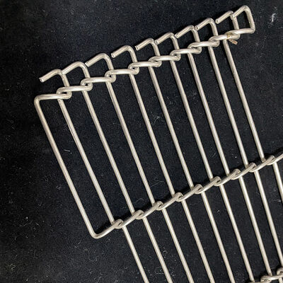 سعر جيد 316 الفولاذ المقاوم للصدأ Z-شكل Enrober شبكة سلكية مسطحة سلم على شكل سلسلة آلة طلاء الشوكولاته Enrobing فرن البيتزا الحزام الناقل الانترنت