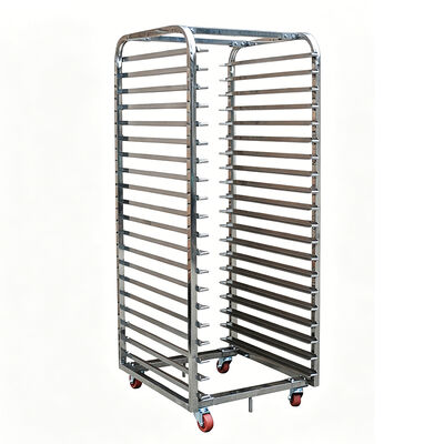 Commercial Stainless Steel Baking equipment Bun Pan Cooling Half Cart rack Drying baking Bakery Bread Tray Trolley