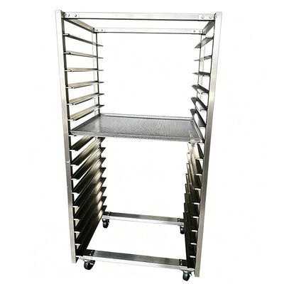 Stainless Steel Baking equipment Bun Pan Bread Cooling Half Tray Trolley Cart Screen Printing Drying baking commercial bakery rack