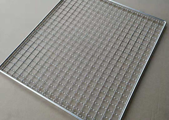 450mmx300mm 304 الفولاذ المقاوم للصدأ الشواء شبكة أسلاك الخبز / التبريد صينية