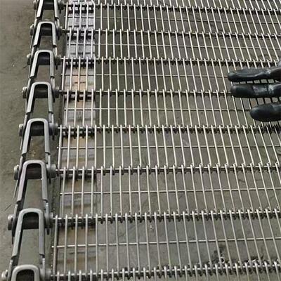 جودة SS304 Chain Link Eye Flex Stainless Steel Wire Mesh Freezer Belt 1.5-3.0mm Chain Edge for IQF Cooling مصنع