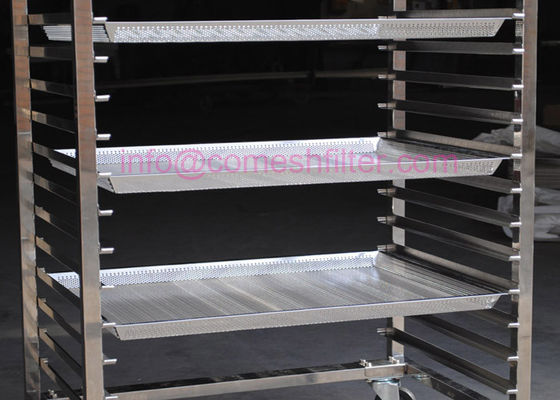سعر جيد 20layer Ss316 مخبز صينية رف عربة بعجلات الانترنت