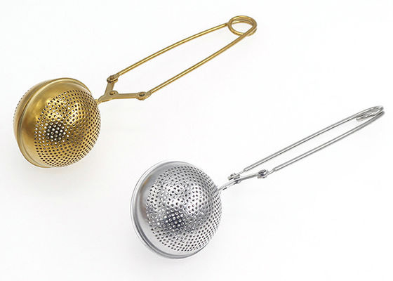 100x65mm FDA 304 الفولاذ المقاوم للصدأ كرة الشاي Infuser شبكة سلكية تصفية