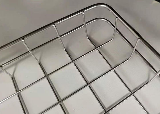 سعر جيد 40X25CM الغذاء الصف 304 الفولاذ المقاوم للصدأ شاشة صينية للخبز دونات الانترنت